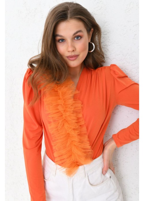 137833 ORANGE BLOUSE