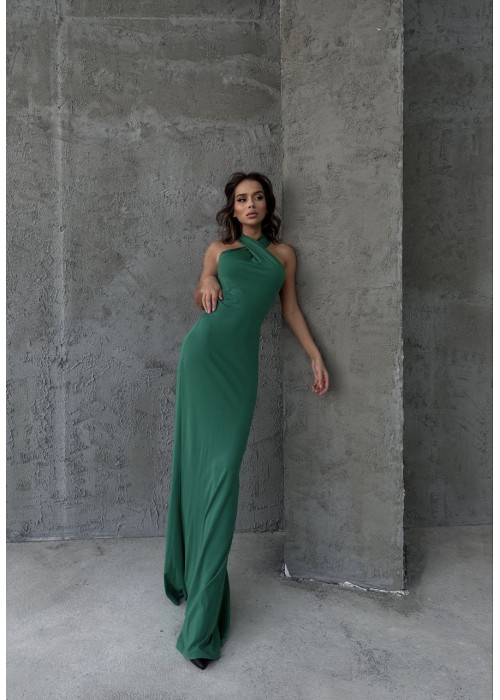 169364 GREEN COCKTAİL DRESS