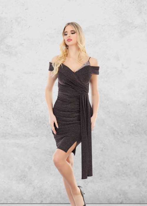 170019 BLACK COCKTAİL DRESS