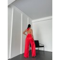 179957 RED OVERALLS SATIN FABRIC