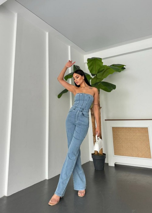 180086 BLUE OVERALLS Jeans