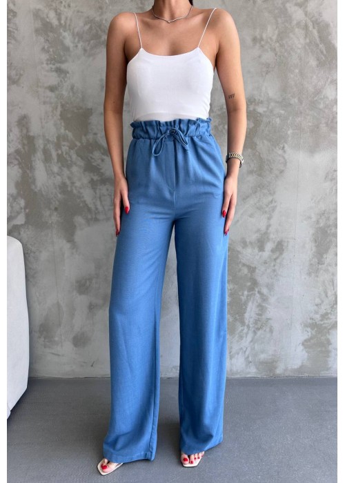 180920 SAKS TROUSERS LINEN FABRIC