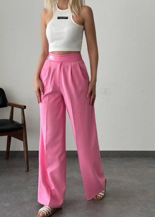 181668 PINK TROUSERS ATLAS FABRIC