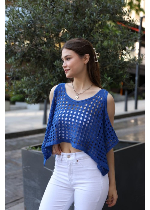 182512 BLUE BLOUSE KNITWEAR