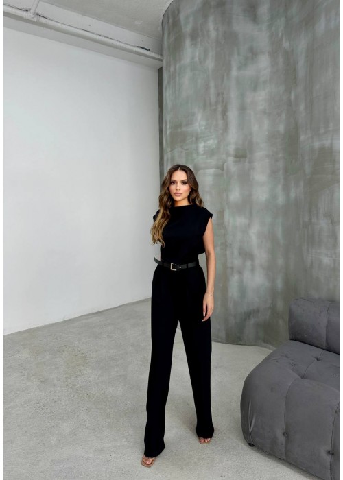 182654 BLACK OVERALLS Zara model