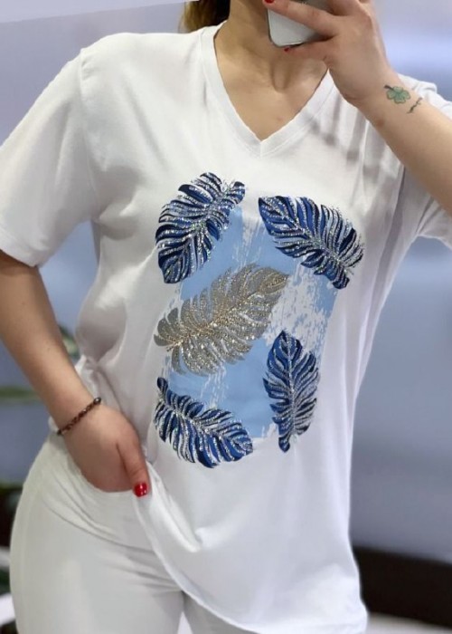 183108 BEYAZ TSHIRT COTTON  KUMAŞ