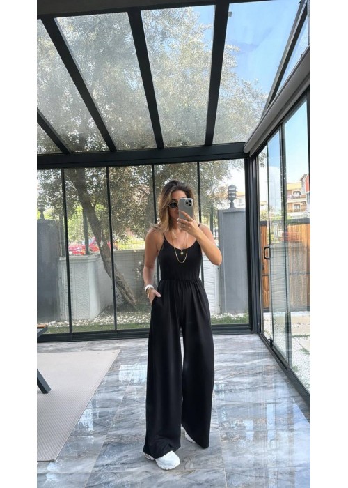 185316 BLACK OVERALLS