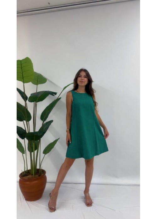 185835 GREEN DRESS