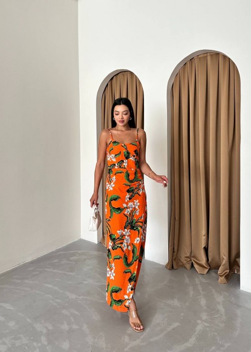 185897 ORANGE DRESS