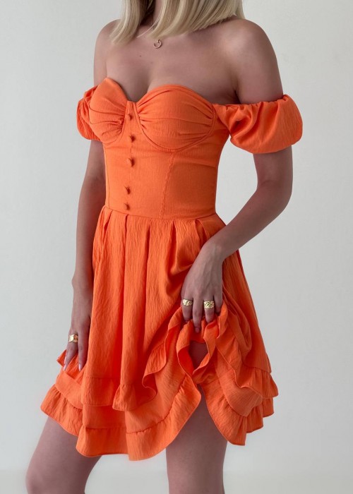 185956 ORANGE DRESS