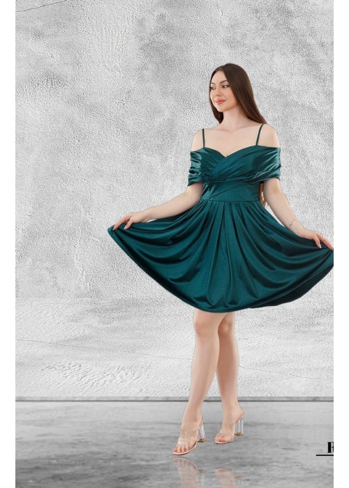 186037 BLUE COCKTAİL DRESS