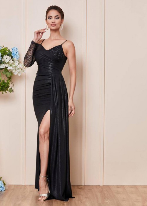 186048 BLACK COCKTAİL DRESS