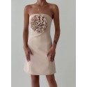 186443 BEIGE KLEID