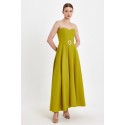 186460 GREEN COCKTAİL DRESS