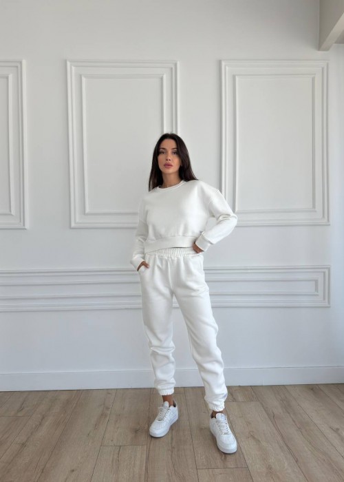 187007 WHITE TRACKSUIT Cotton fabric