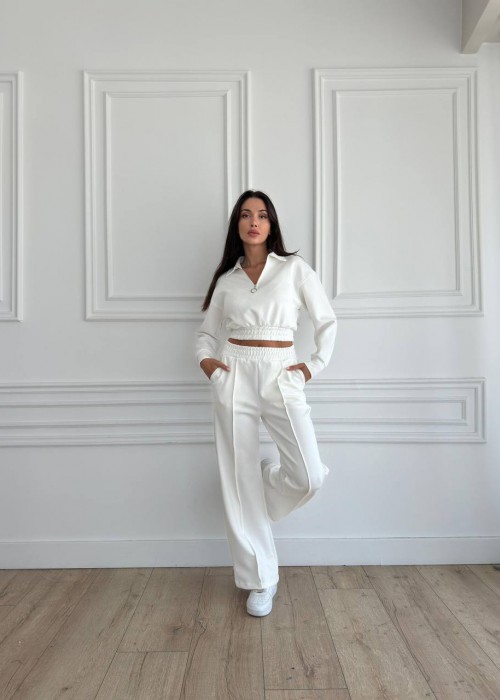 187010 WHITE TRACKSUIT Cotton fabric