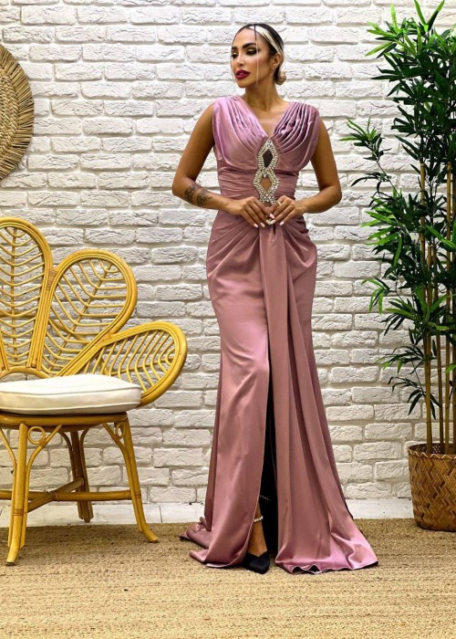 187565 PINK COCKTAİL DRESS