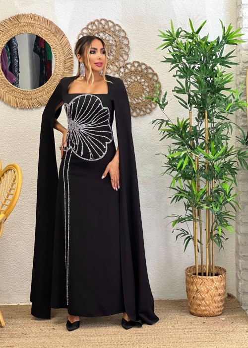 187569 BLACK COCKTAİL DRESS