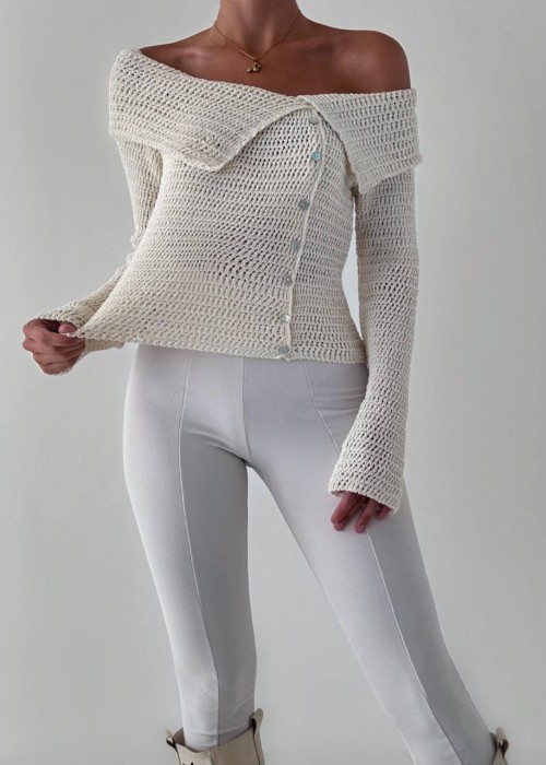 187601 WEISS SWEATSHIRT STRICKWAREN