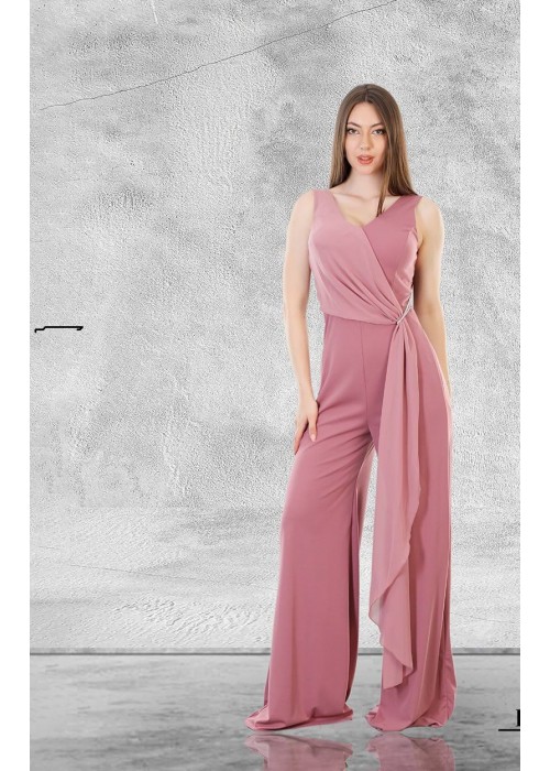 187704 PINK COCKTAİL DRESS OVERALLS