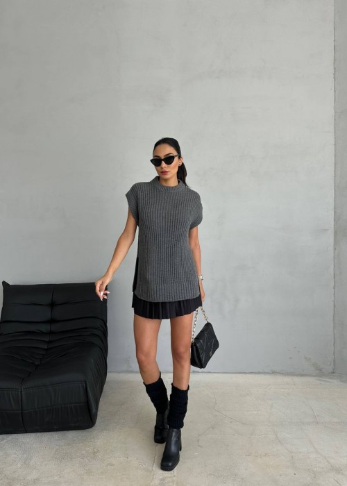 187806 ANTHRAZIT SWEATSHIRT STRICKWAREN