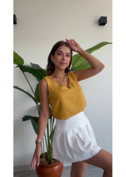 187853 MUSTARD BLOUSE