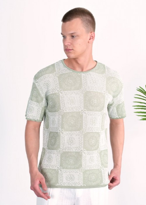 188671 Cagla Green MEN T-SHIRT KNITWEAR