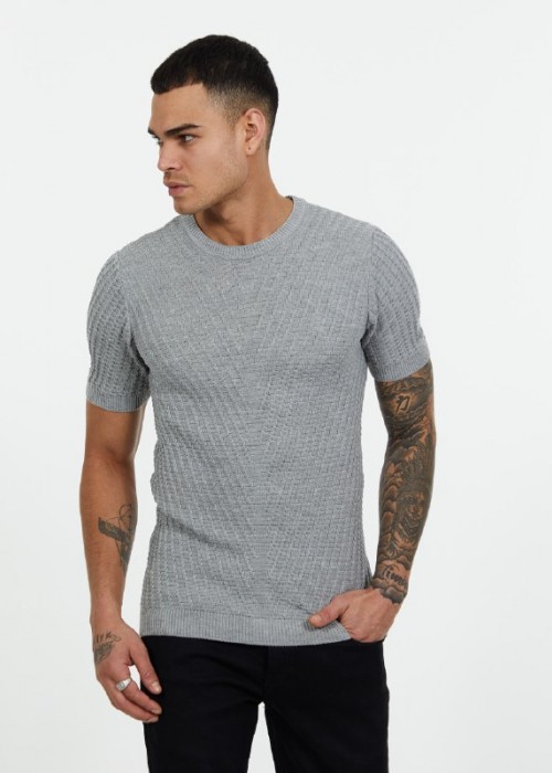 188676 GREY MEN T-SHIRT KNITWEAR