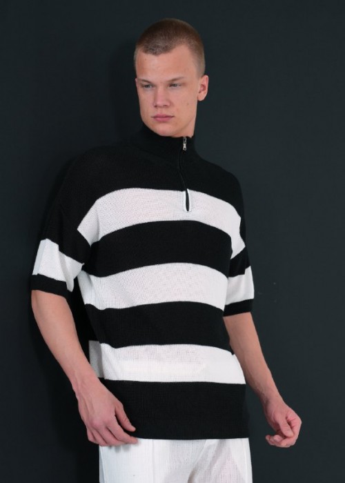 188679 BLACK MEN T-SHIRT KNITWEAR