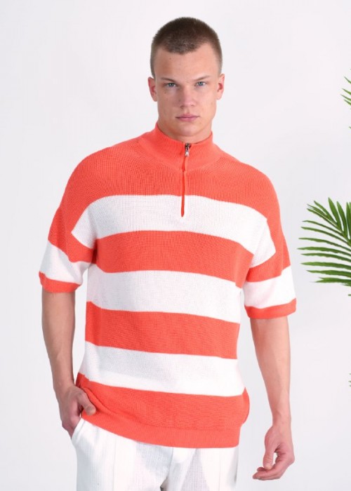 188680 ORANGE MEN T-SHIRT KNITWEAR