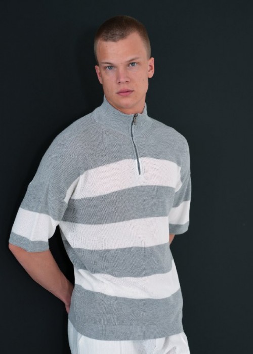 188681 GREY MEN T-SHIRT KNITWEAR