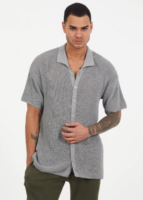 188690 GREY MEN T-SHIRT KNITWEAR