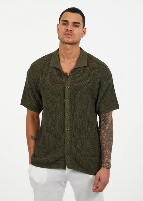 188692 KHAKI MEN T-SHIRT KNITWEAR