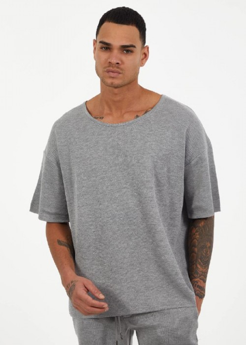 188727 GREY MEN T-SHIRT KNITWEAR