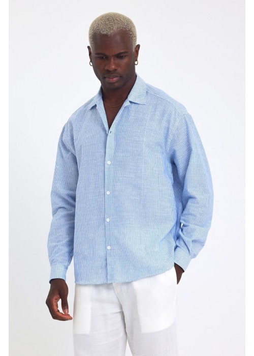 188836 Blue stripes MEN SHIRT