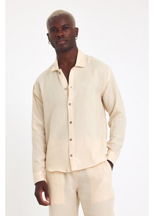 188847 BEIGE MEN SHIRT