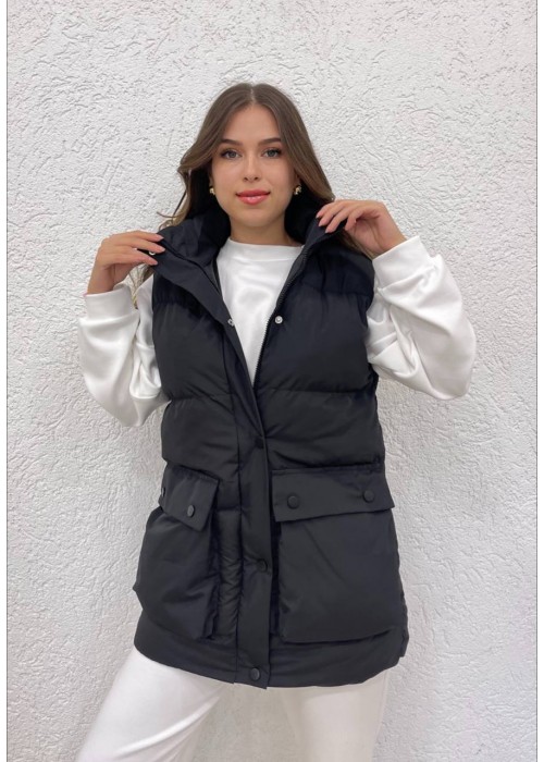 189055 BLACK VEST Inflatable coats