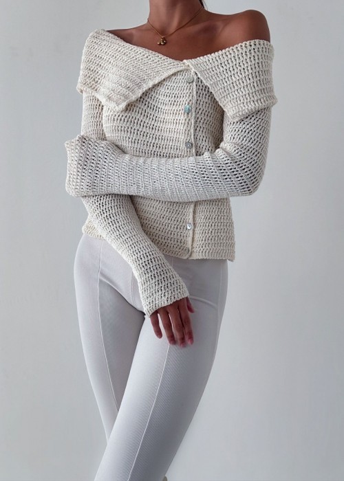 189152 WEISS SWEATSHIRT STRICKWAREN