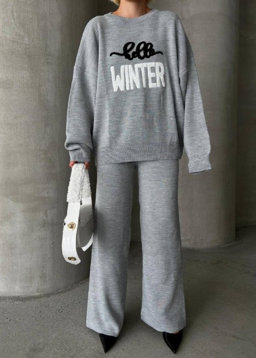 189176 GREY TEAM KNITWEAR