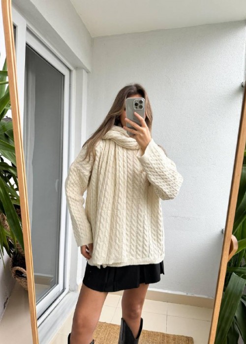 189438 ecru SWEATSHIRT STRICKWAREN