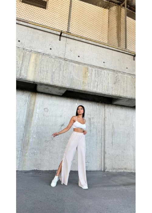 189460 WHITE TROUSERS DOUBLE FABRIC