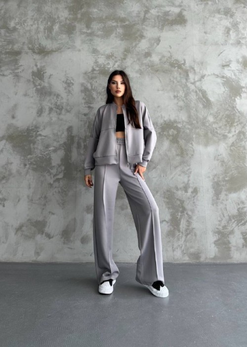 189543 GREY TRACKSUIT SCUBA FABRIC