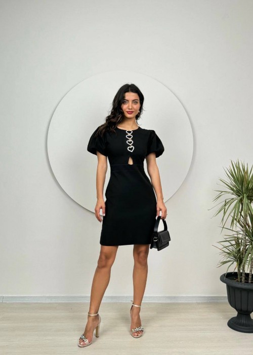 189590 BLACK COCKTAİL DRESS