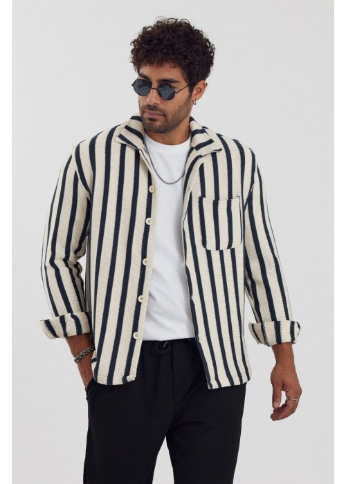 190028 STRIPED MEN SHIRT