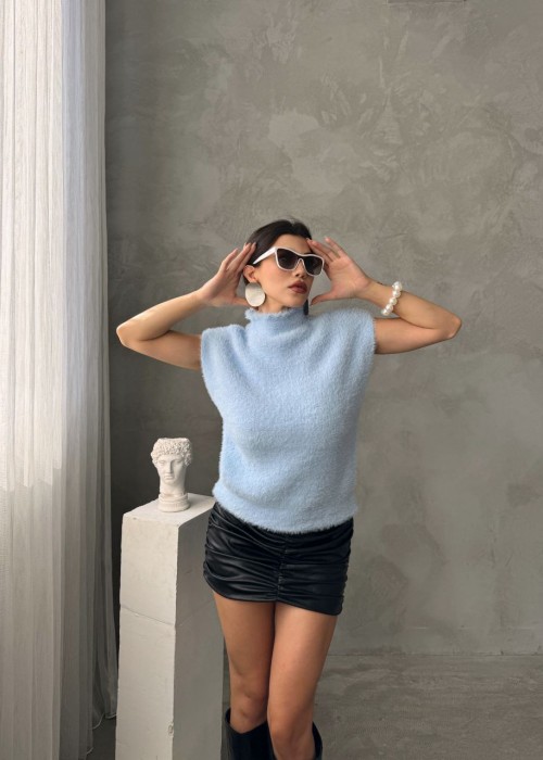 190256 BLAU SWEATSHIRT STRICKWAREN