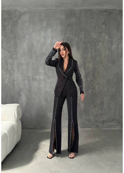 190577 BLACK COCKTAİL DRESS TAKIM