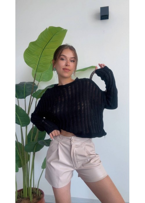 190751 SCHWARZ SWEATSHIRT STRICKWAREN