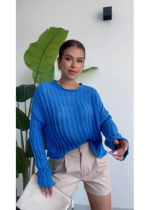 190752 BLAU SWEATSHIRT STRICKWAREN