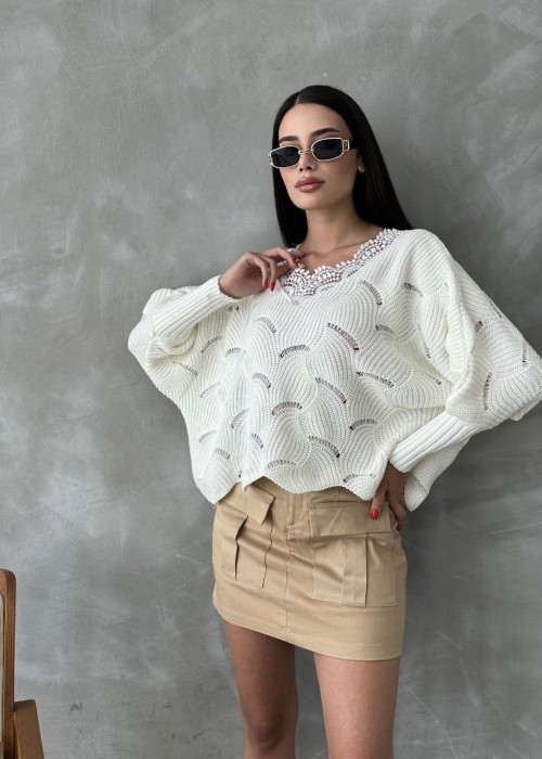 190762 ecru SWEATSHIRT STRICKWAREN