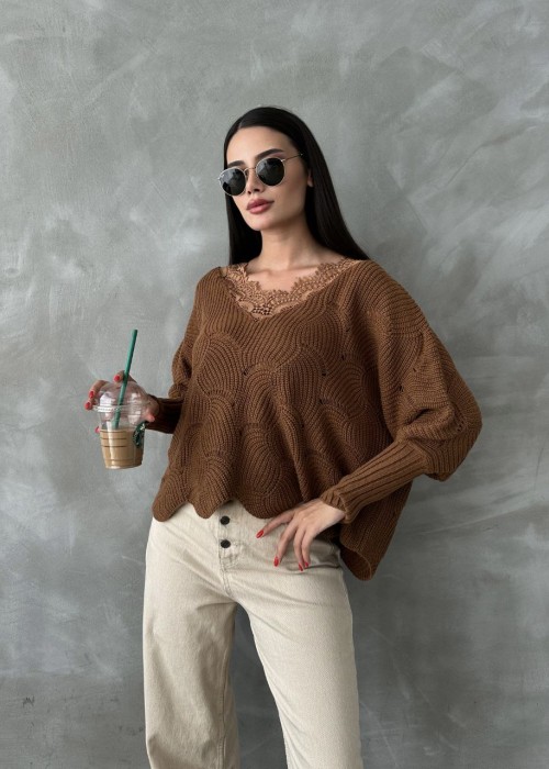 190765 KAFFEE SWEATSHIRT STRICKWAREN